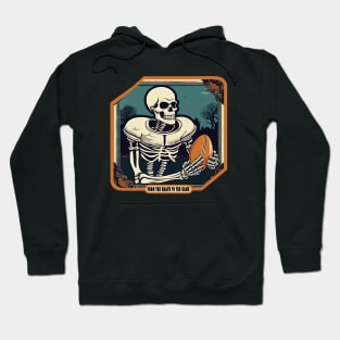 Skeleton Rugby Player Hoodie